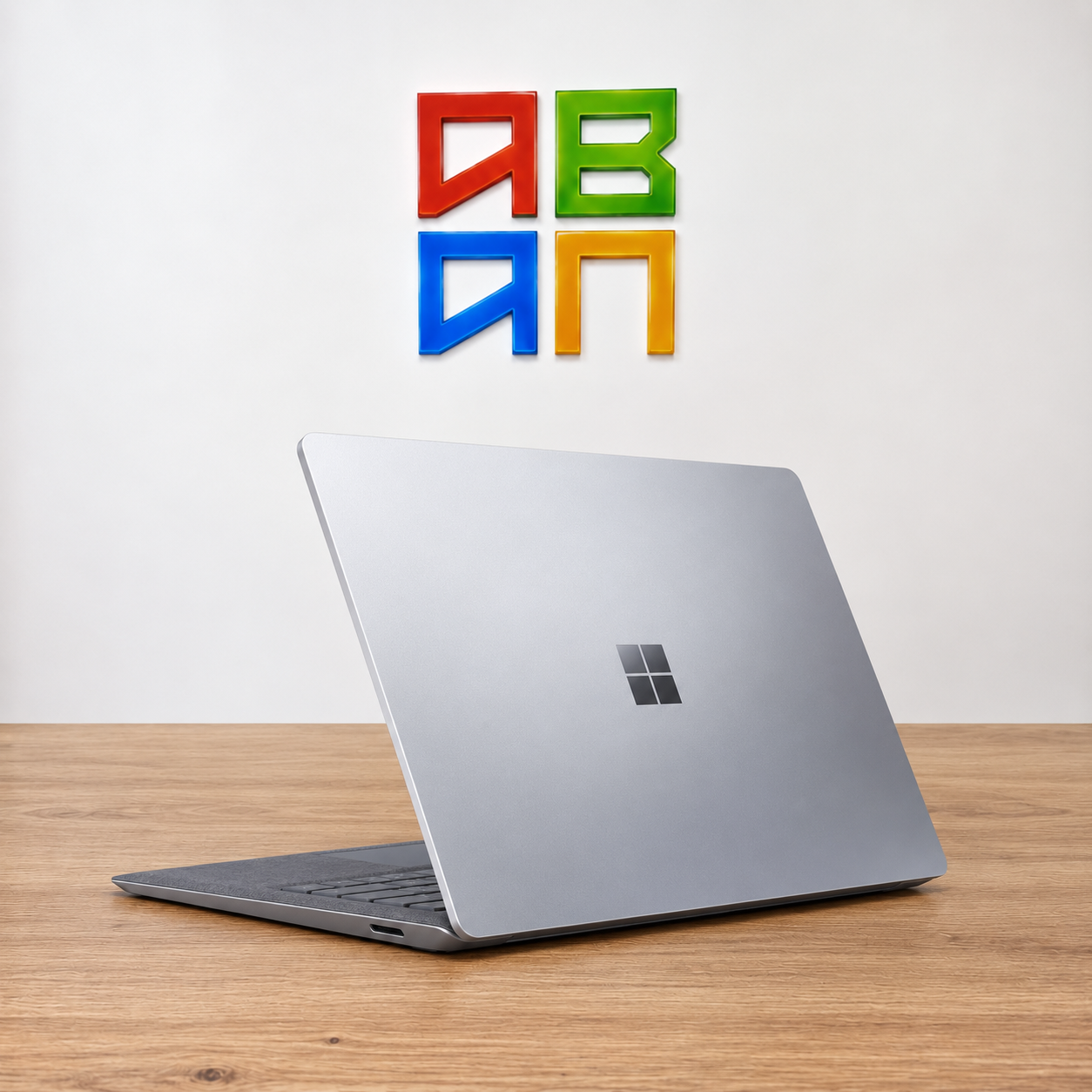 Silver Surface Laptop on Aban Table سرفیس لپ تاپ 3 (استوک) 13.5 اینچ - Surface Laptop 3 i5/8/256 - تصویر 1